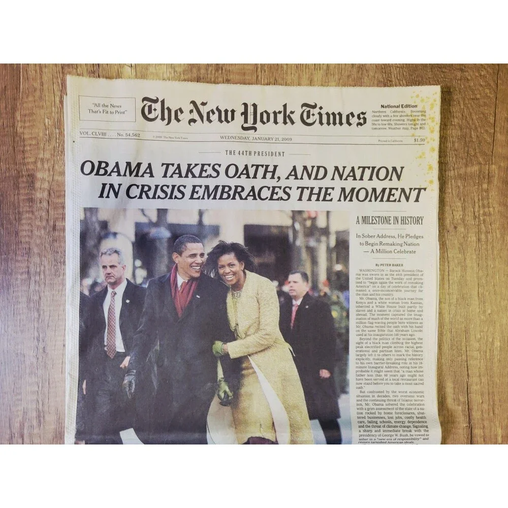 2009 Jan 21: President OBAMA Inauguration Day Special - NY Times New York
